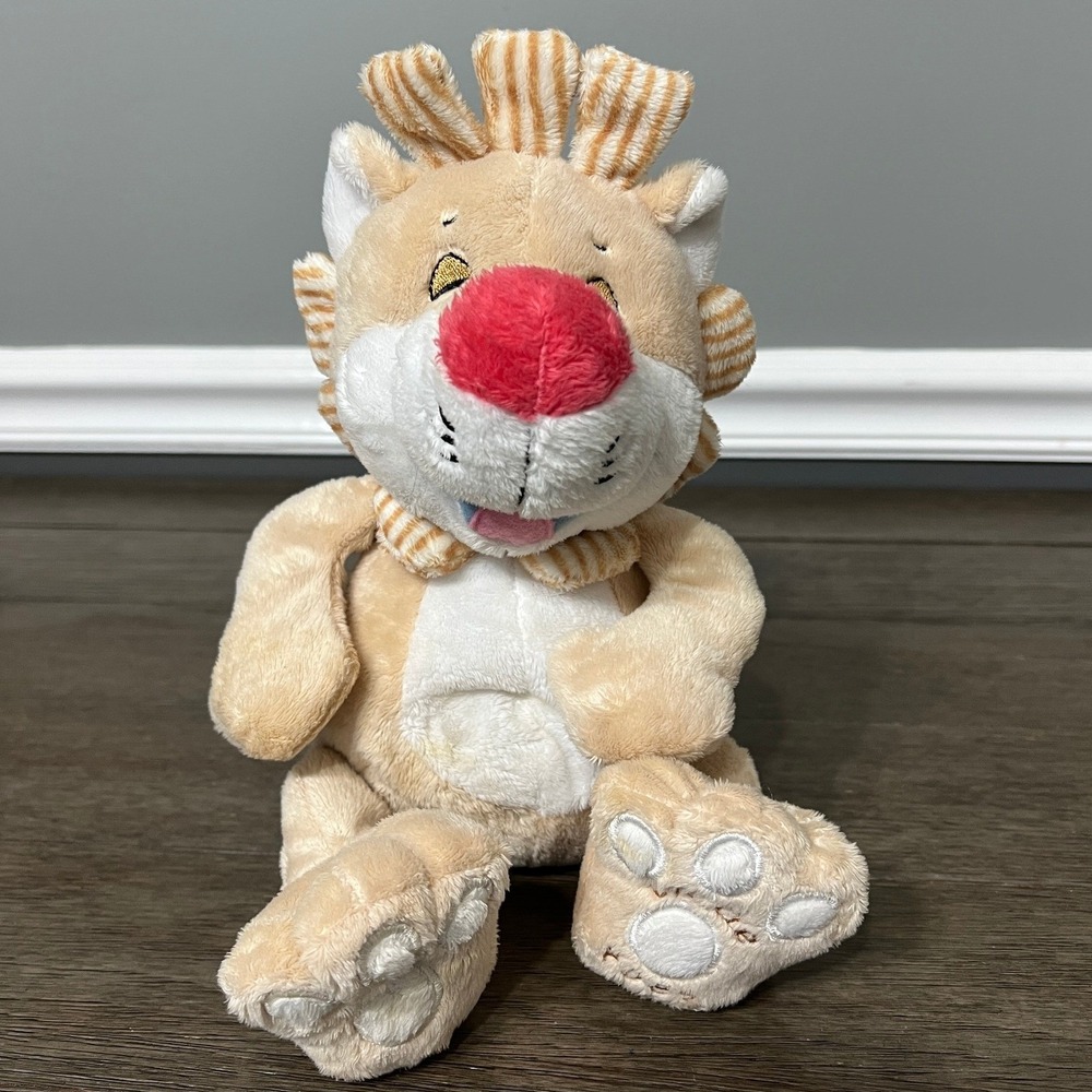 Nuby Tickle‎ Toes Laughing Lion 13" Plush 2008 Stuffed Animal Works